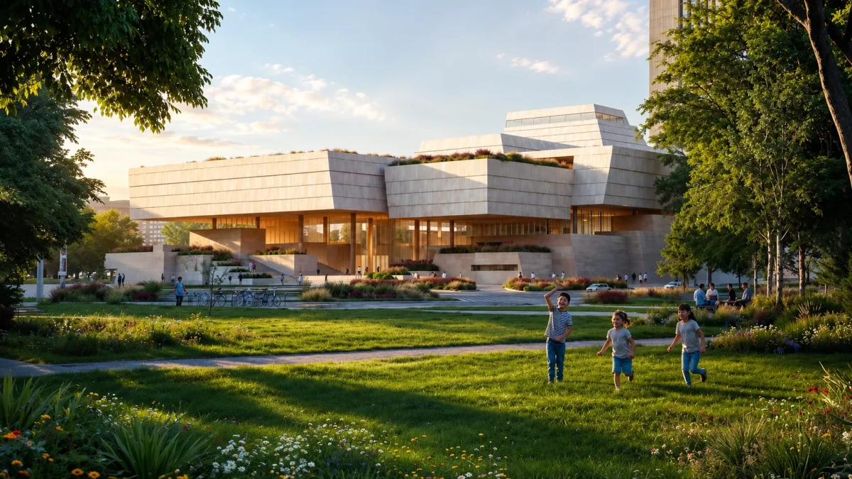 Una de las tres propuesta de diseño para el Museo Nacional del Ecuador sobre las cuales puede votar la ciudadanía.