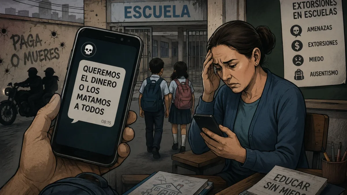 UNE reporta casi 1.000 extorsiones a docentes en Ecuador durante 2026 y pide una emergencia educativa.