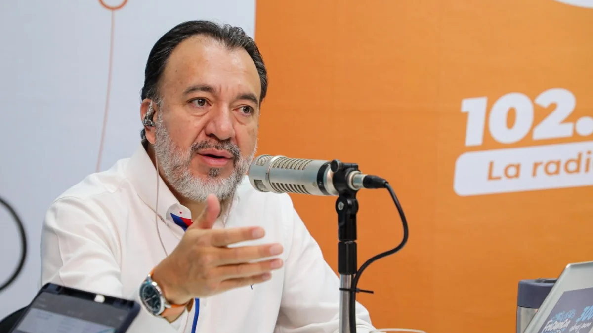 Pabel Muñoz, alcalde de Quito, durante el programa Frecuencia Quiteña este 20 de julio de 2026.