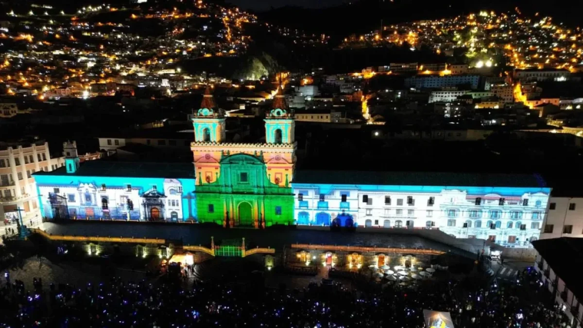 Cinco monumentos históricos serán protagonistas del Festival de Mapping Quito 2026.