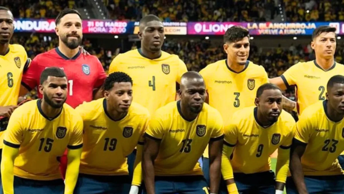 Jugadores de la Selección de Ecuador.