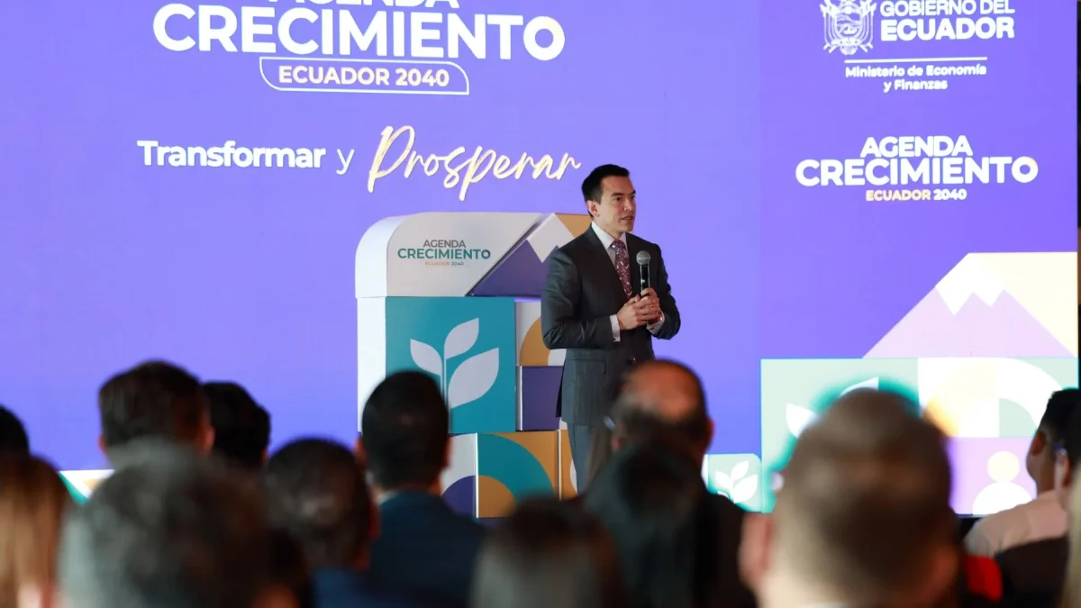 Noboa presentó la Agenda Ecuador 2040 en Carondelet para impulsar inversión, empleo y producción.