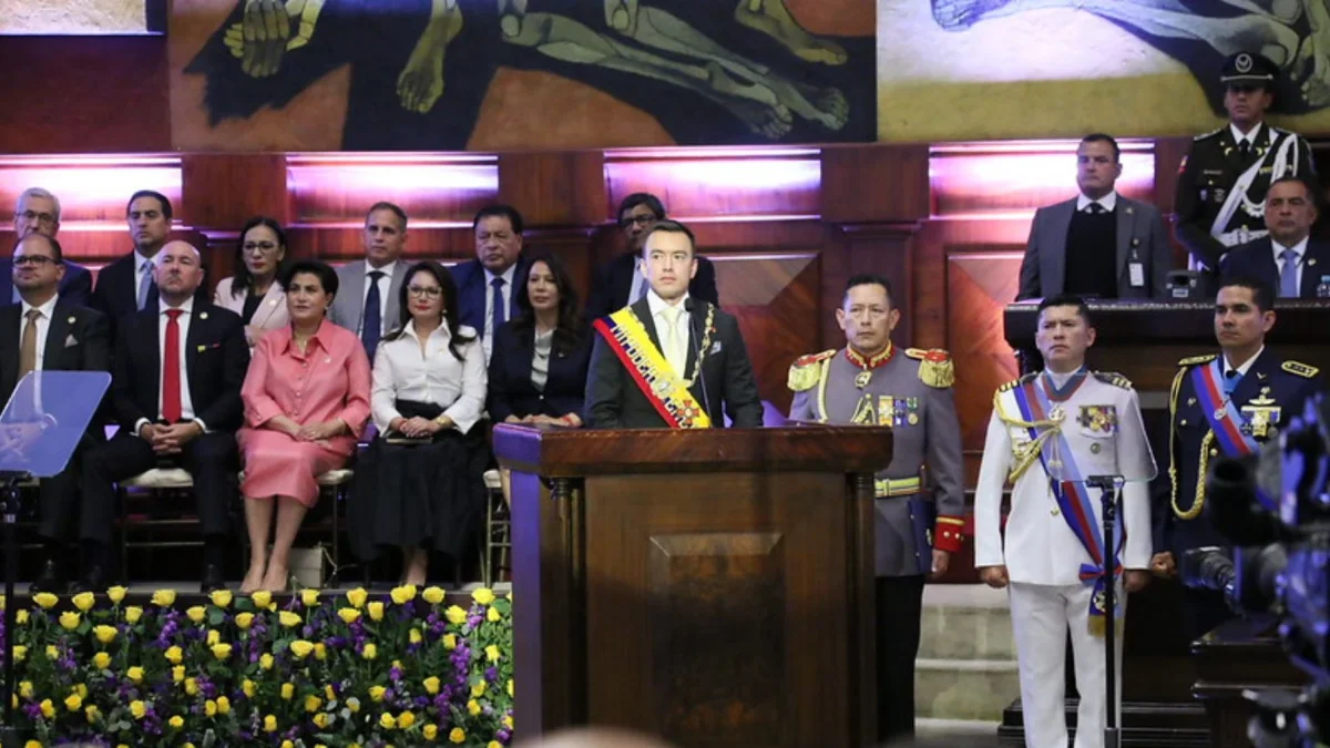 El presidente Daniel Noboa presentó su informe anual de labores ante la Asamblea Nacional el 24 de mayo de 2026. Dos meses después, el Legislativo aprobó el análisis del documento.