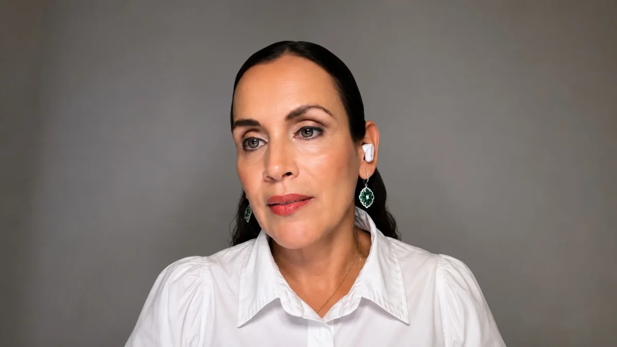 La exministra Inés Manzano compareció de forma virtual ante la Comisión de Fiscalización durante el juicio político.