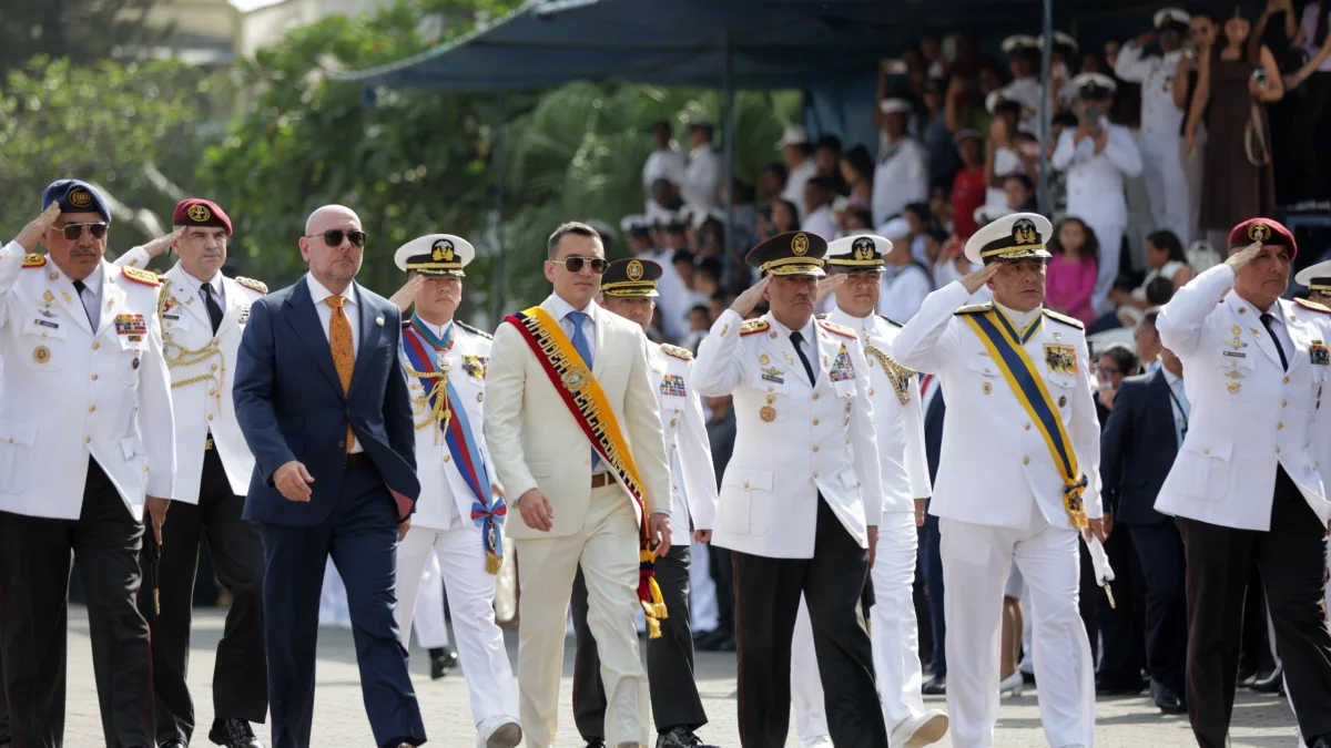 Daniel Noboa en la conmemoración de los 85 años del Combate Naval de Jambelí