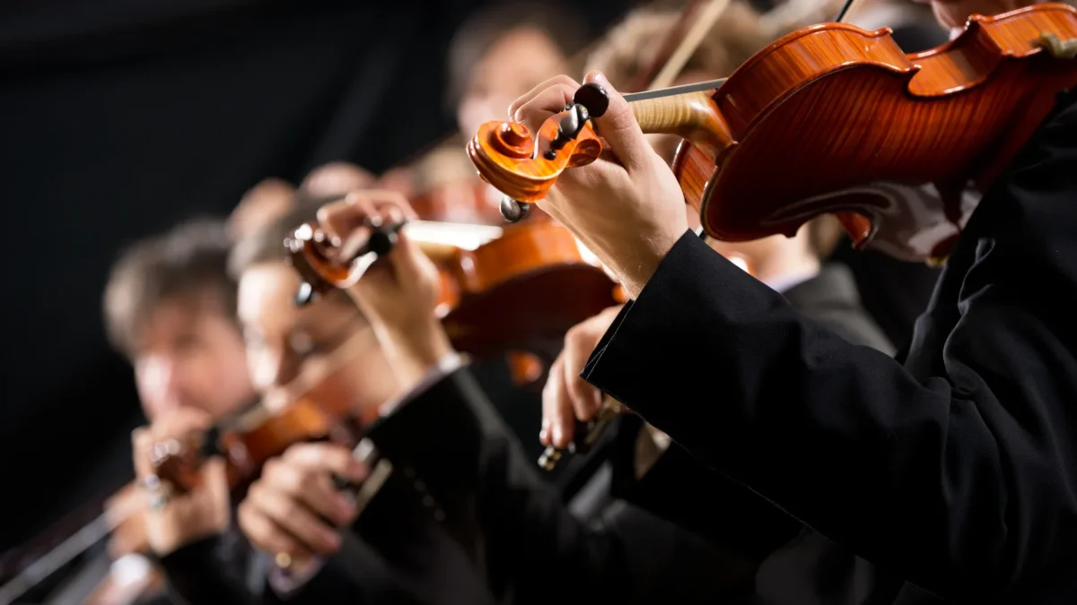 Referencial. Orquesta en concierto.