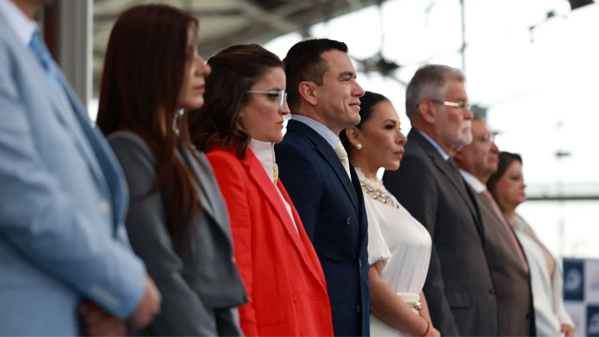 Daniel Noboa y María José Pinto llegaron al Palacio de Carondelet en mayo de 2025.