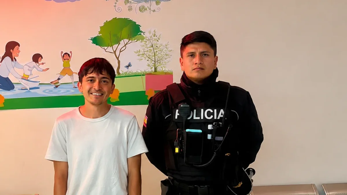 Pablo David Llanes fue localizado con vida en Baños de Agua Santa tras dos días de búsqueda, confirmó la Dinased este sábado oficialmente.