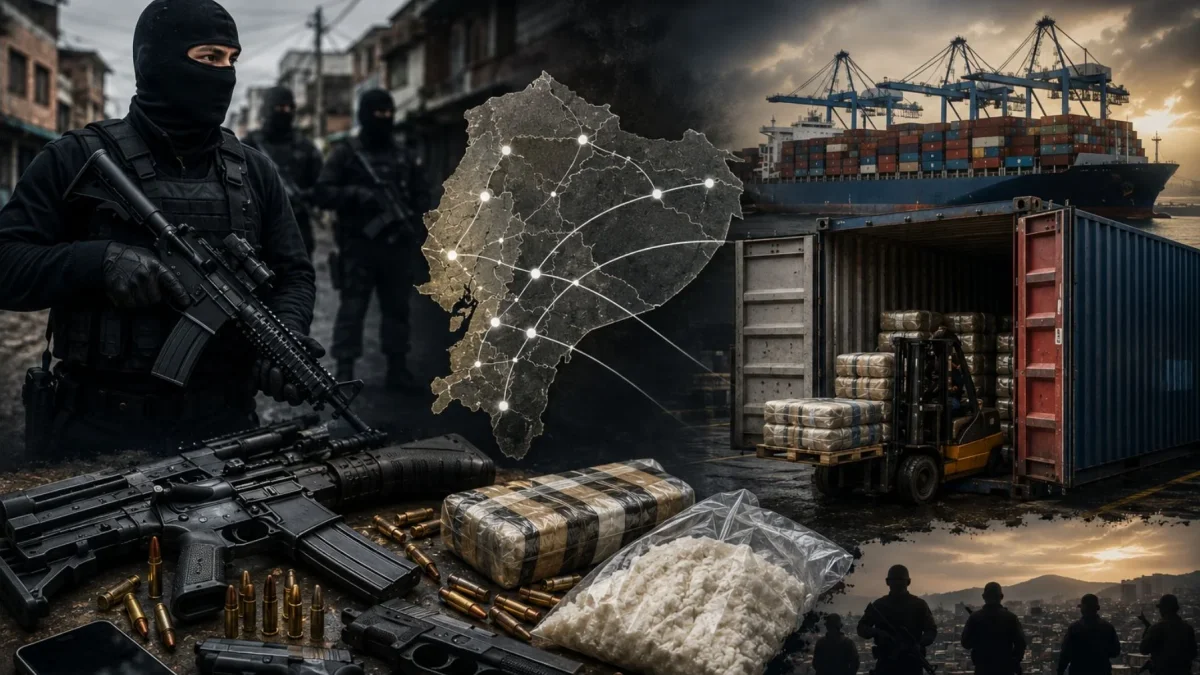 Ecuador decomisó 5.424 armas entre enero y mayo de 2026, el mayor registro en cuatro años.