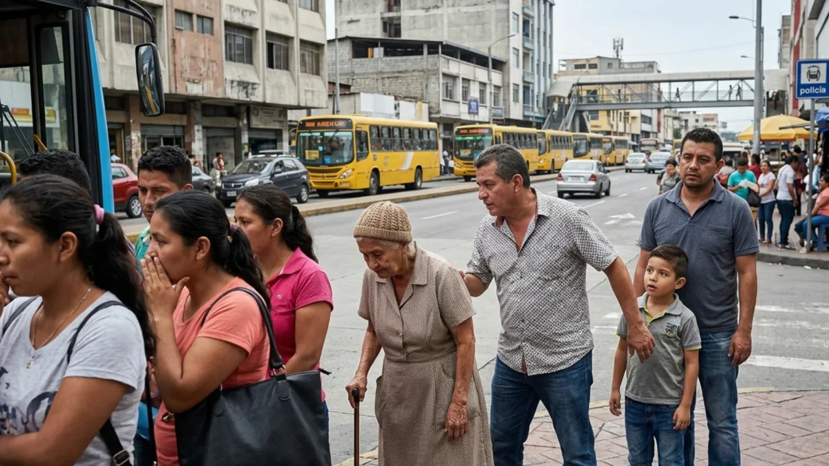 La escena refleja el impacto cotidiano de las pequeñas faltas de convivencia y la transmisión del irrespeto a las normas en la vía pública.