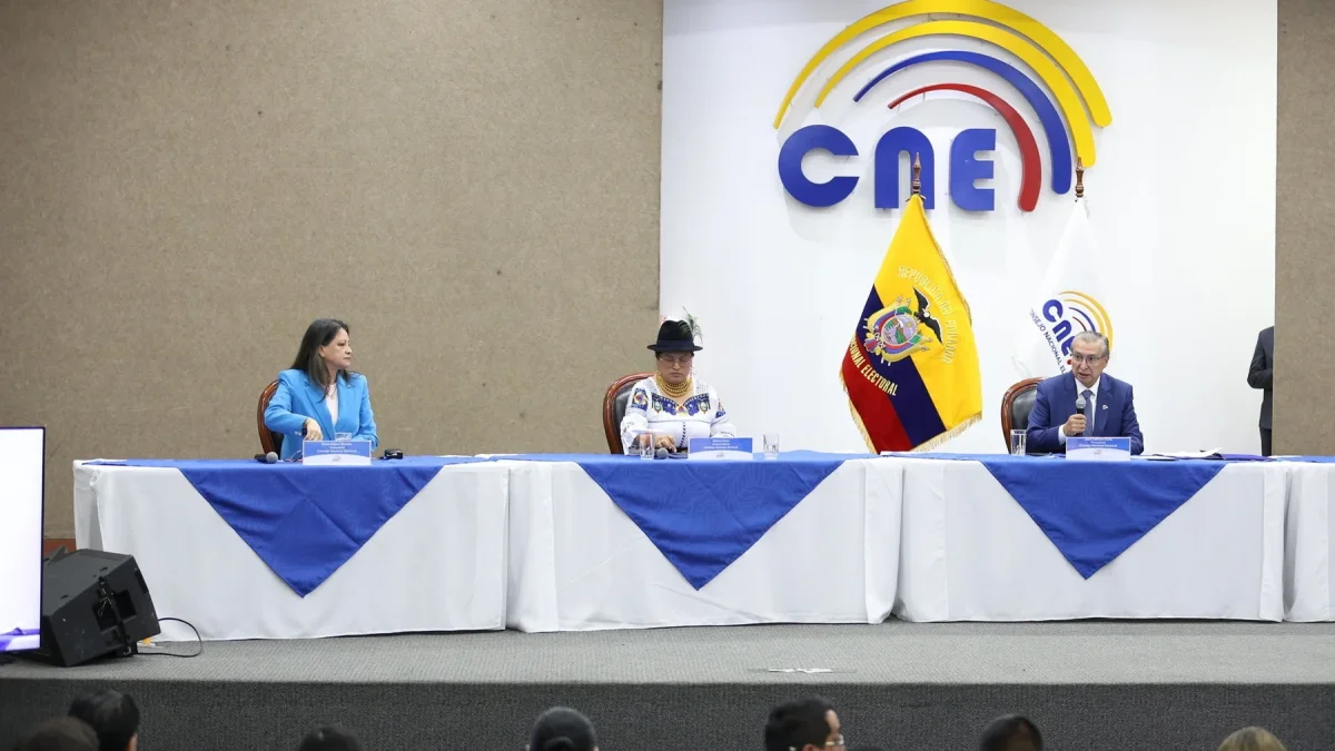 Sesión del Pleno del Consejo Nacional Electoral (CNE).