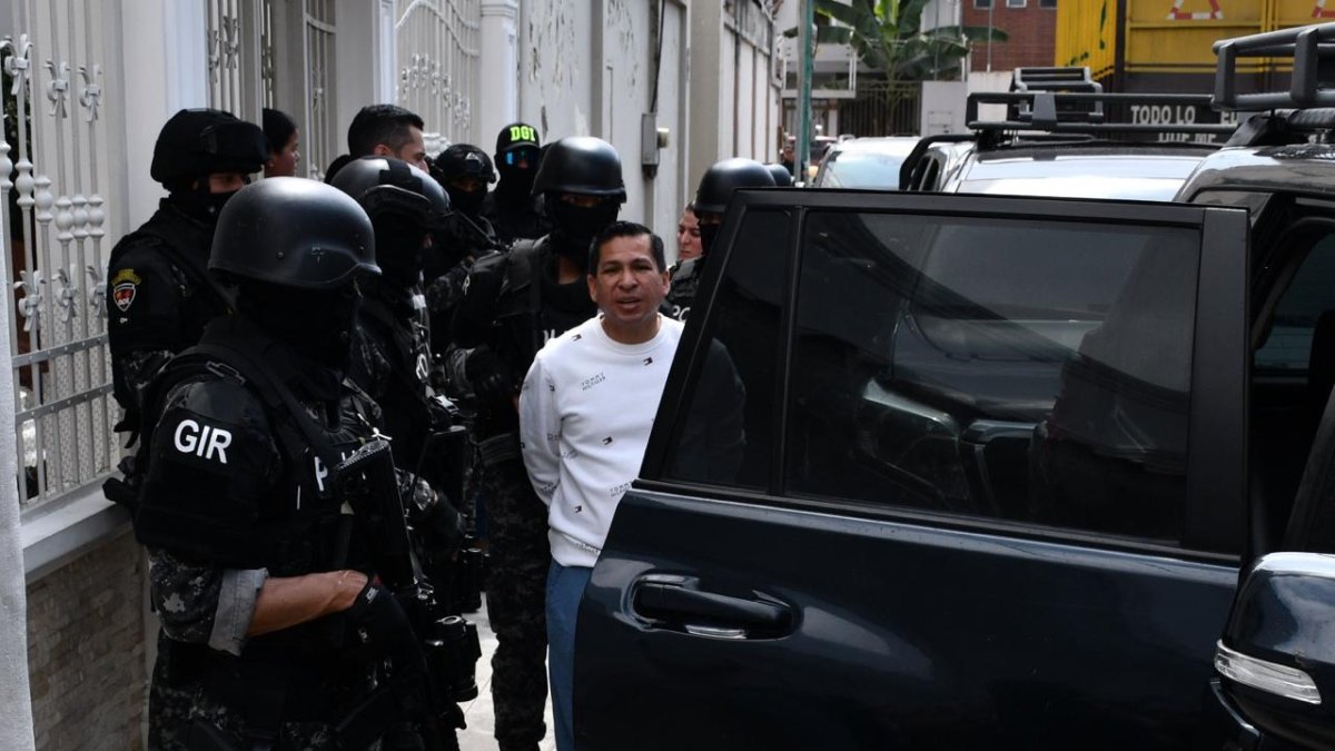 Darío Macas y su esposa fueron detenidos durante los operativos del caso Muralla. Ambos son procesados por el presunto delito de enriquecimiento ilícito.