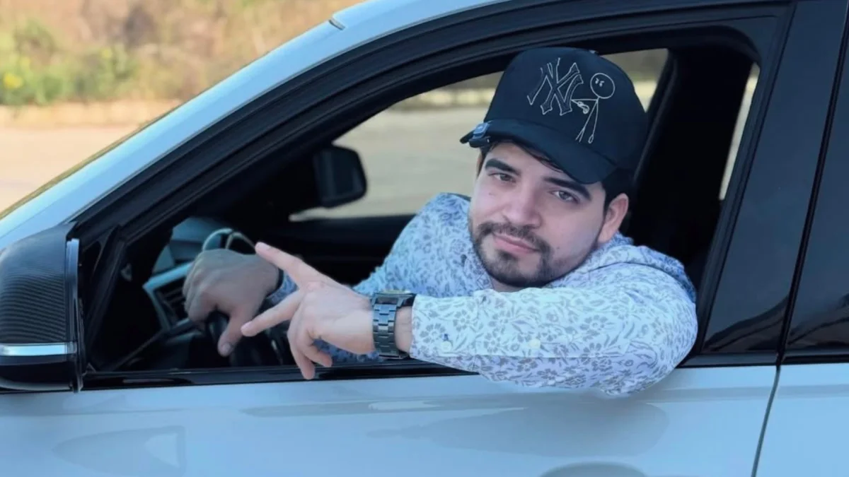 César Gastélum, influencer en Sinaloa, en una de sus apariciones públicas antes del hecho.