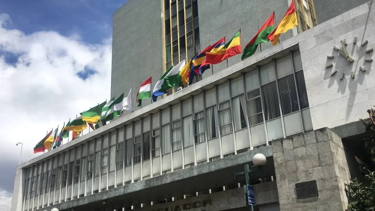 El edificio del Banco Central de Ecuador en Quito.