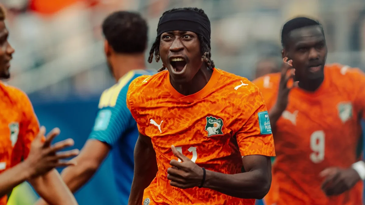 Yan Diomande durante un partido del Mundial de Estados Unidos, México y Canadá 2026.