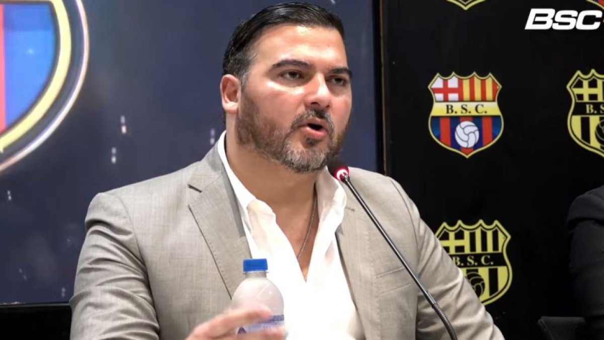 Antonio Álvarez asumió el mando de Barcelona SC en diciembre de 2024, pero al inicio no fue inscrito por el Ministerio del Deporte.