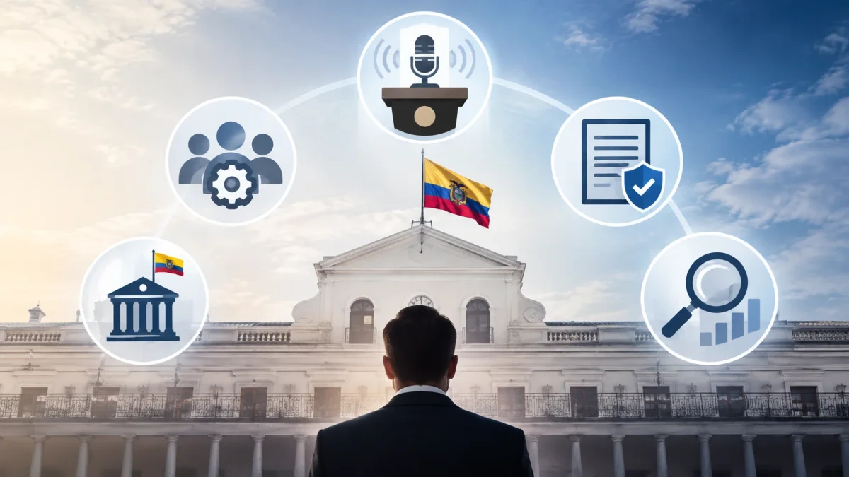Carondelet, sede del Ejecutivo, será el escenario de la nueva estructura de la Presidencia.