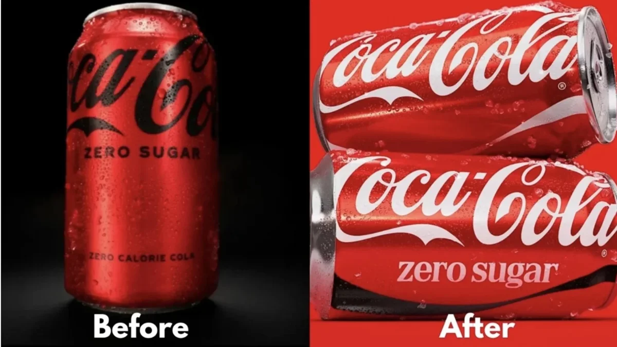 Coca-Cola cambió la tipografía del producto, pasando de una sans serif a una serif llamada ‘Better With’.