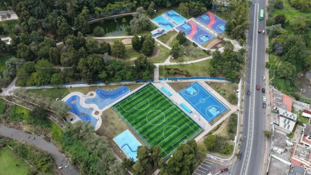 El parque metropolitano El Tingo fue renovado recientemente. Cuenta com canchas, juegos infantiles, entre otros espacios.