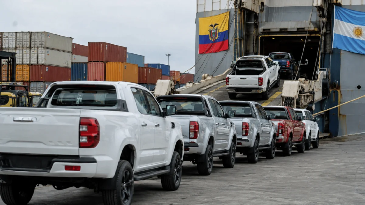 Las pickups concentran buena parte del comercio automotor entre Argentina y Ecuador. El sector argentino busca recuperar terreno en el mercado ecuatoriano tras la caída de sus ventas