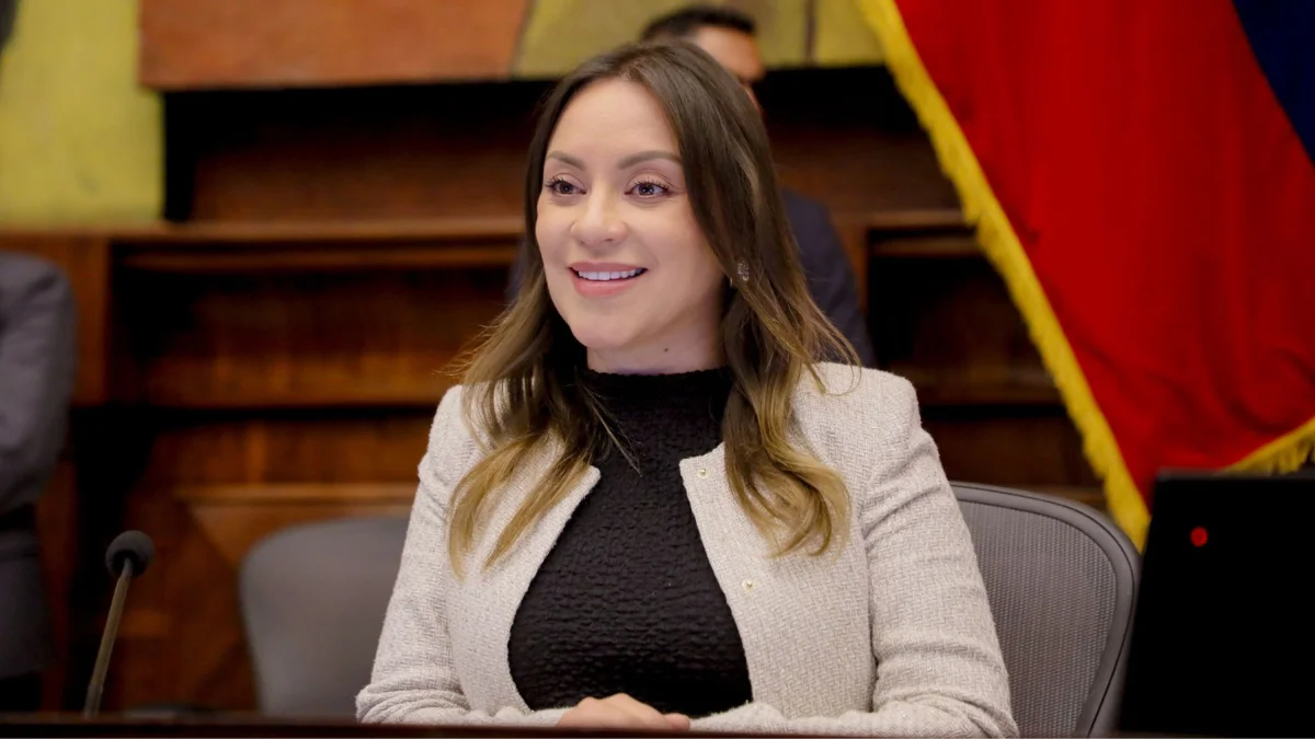 Mishel Mancheno asumió la Presidencia de la Asamblea Nacional el 8 de junio de 2026, tras la renuncia de Niels Olsen para ser candidato en las elecciones seccionales.