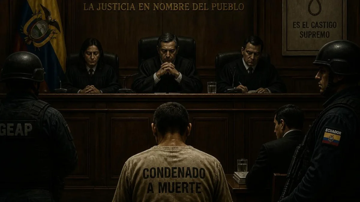 El debate sobre la pena de muerte vuelve a plantearse como parte de la discusión sobre seguridad y justicia en Ecuador.