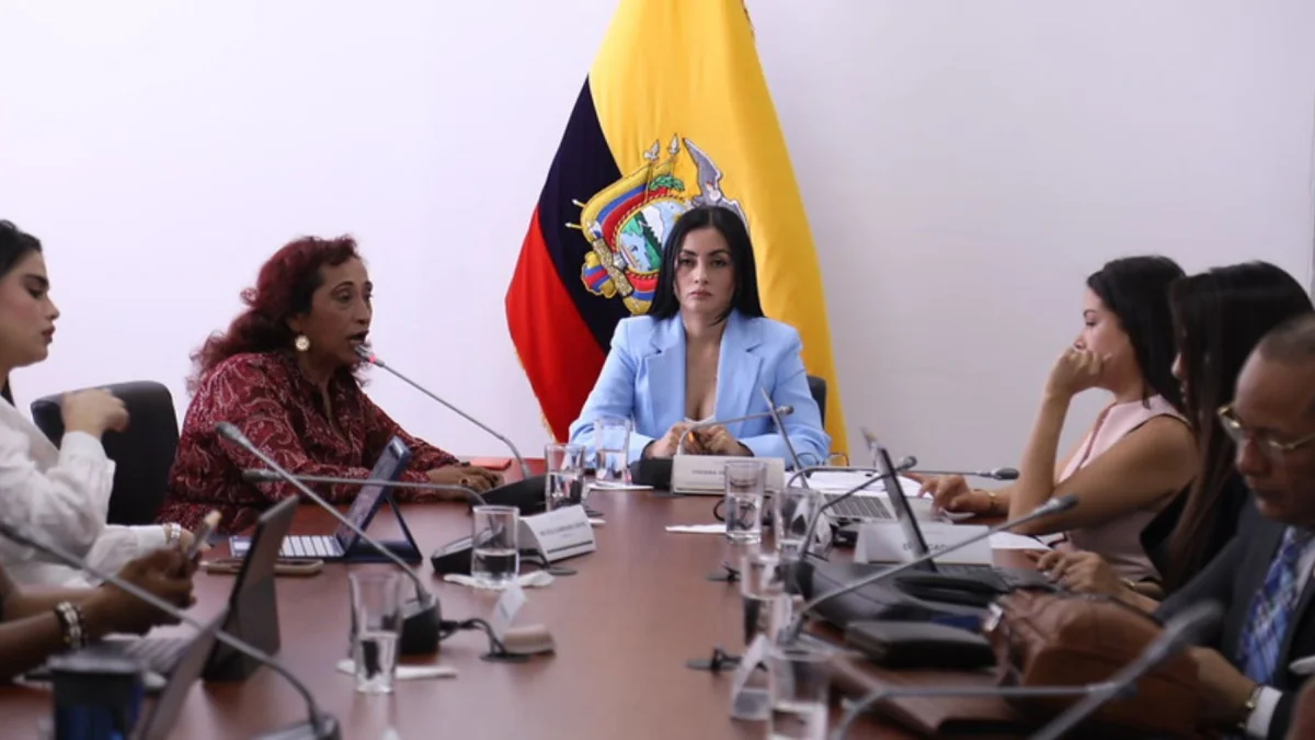 Viviana Veloz durante la sesión de la Comisión de Niñez y Adolescencia, del 12 de agosto, anunció que denunciará ante la Fiscalía General del Estado la presunta venta ilegal de medicamentos.