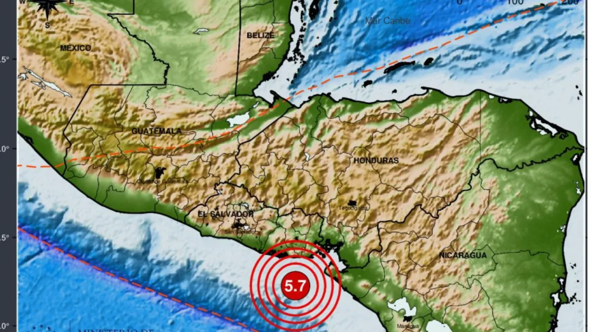 Sismo de 5,7 ocurrió el 12 de agosto frente a Usulután y se sintió en casi todo El Salvador.