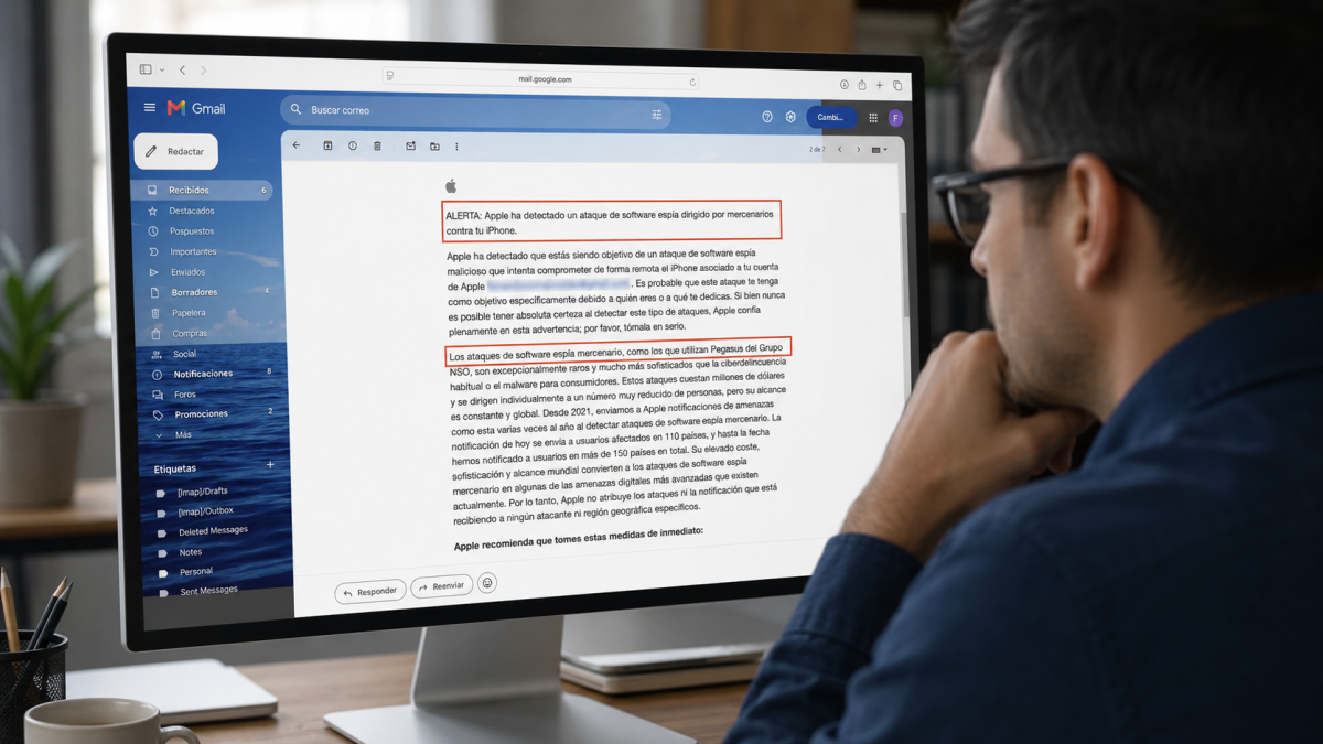Usuarios ecuatorianos recibieron alertas de Apple sobre un intento de ataque con software espía mercenario dirigido contra su iPhone.