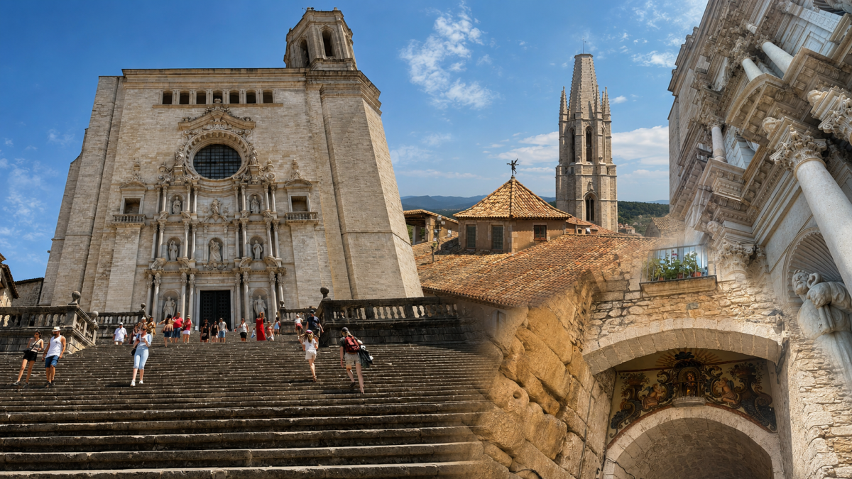 La Catedral de Girona y su escalinata se convirtieron en el Gran Septo de Baelor durante la sexta temporada de Game of Thrones.