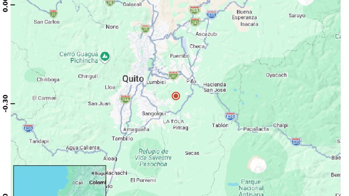 Sismo de 2,9 sacudió Quito y valles cercanos a las 04:34 del 15 de agosto.