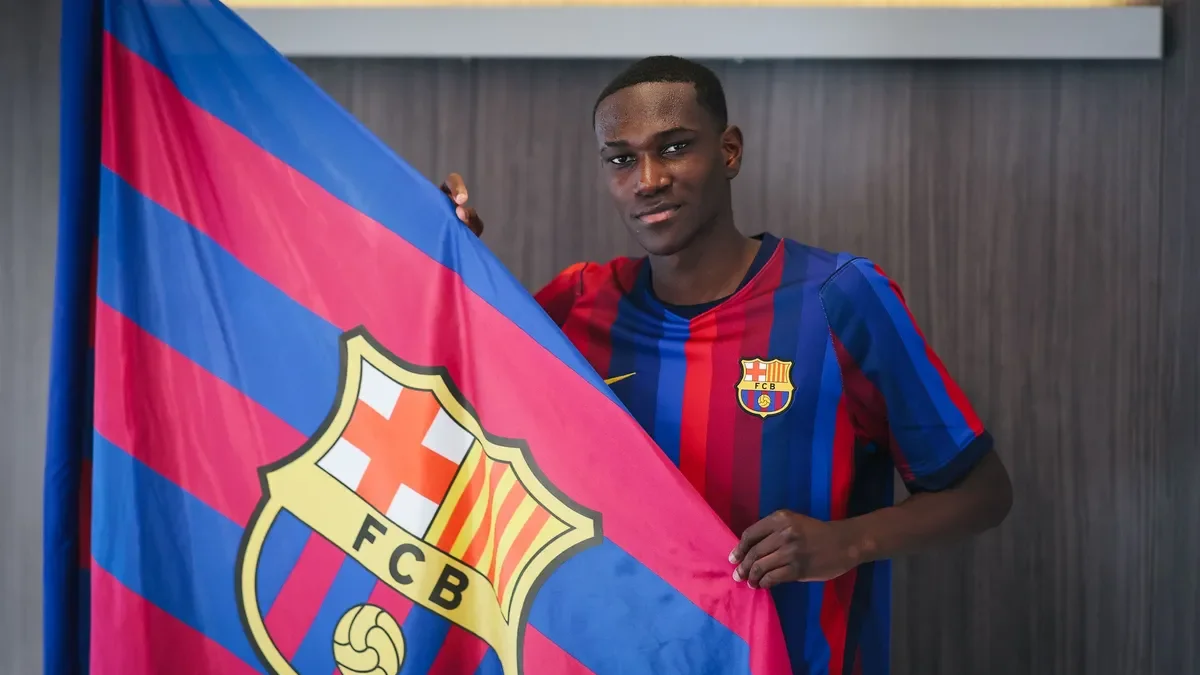 Josué Caicedo debutó con el Barcelona Atlètic apenas tres días después de firmar su contrato con el club azulgrana.
