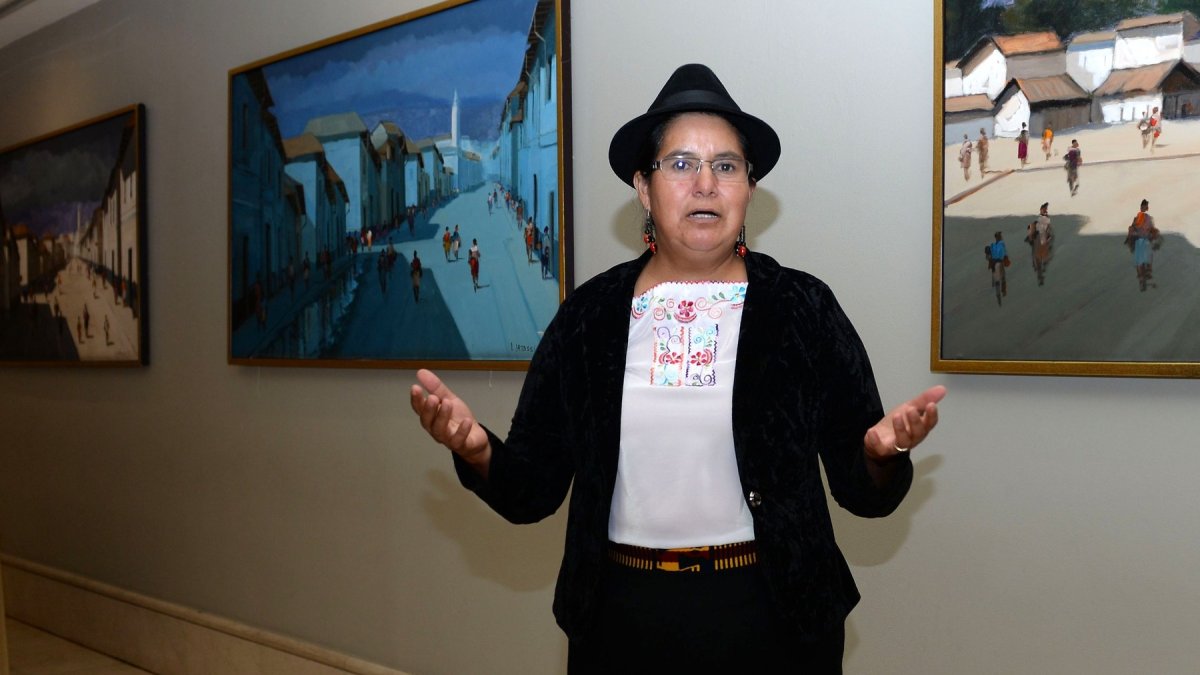 Lourdes Tibán es prefecta de Cotopaxi por Pachakutik y militante histórica de ese movimiento.