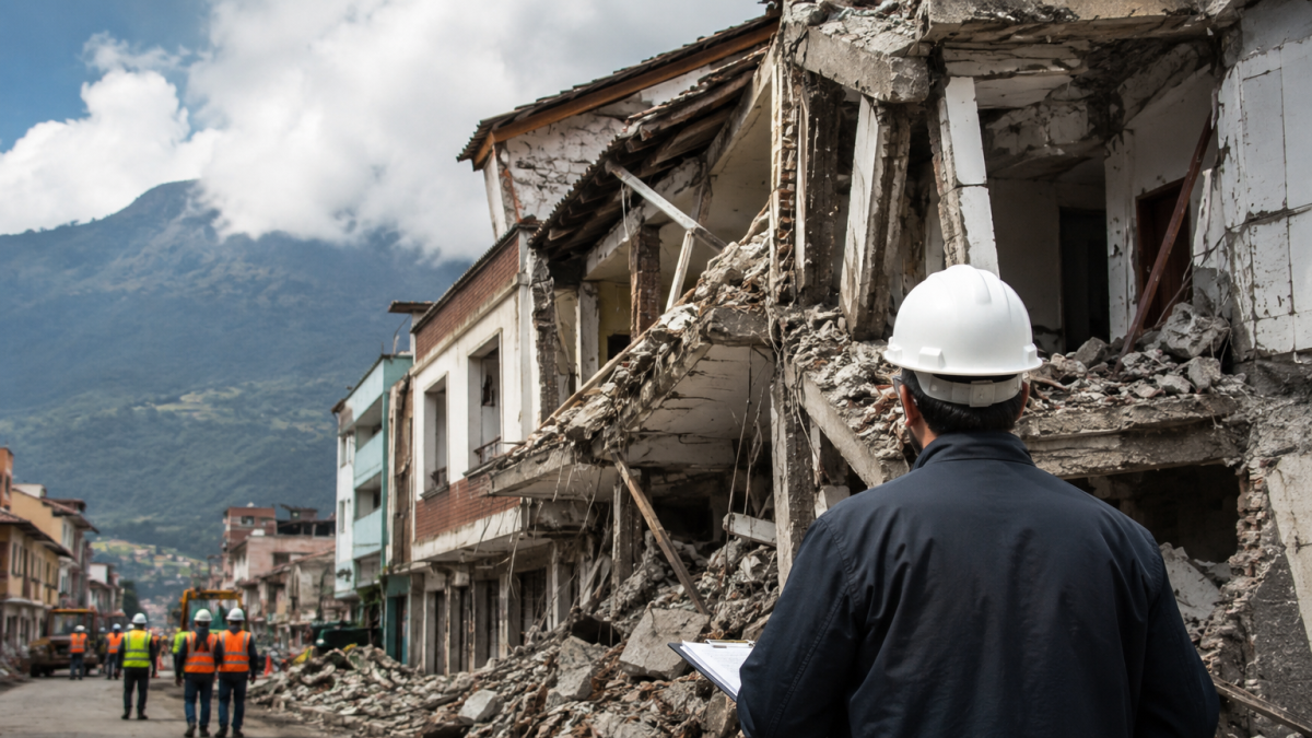 El cumplimiento de las normas de construcción es clave para reducir los riesgos ante terremotos en Ecuador.