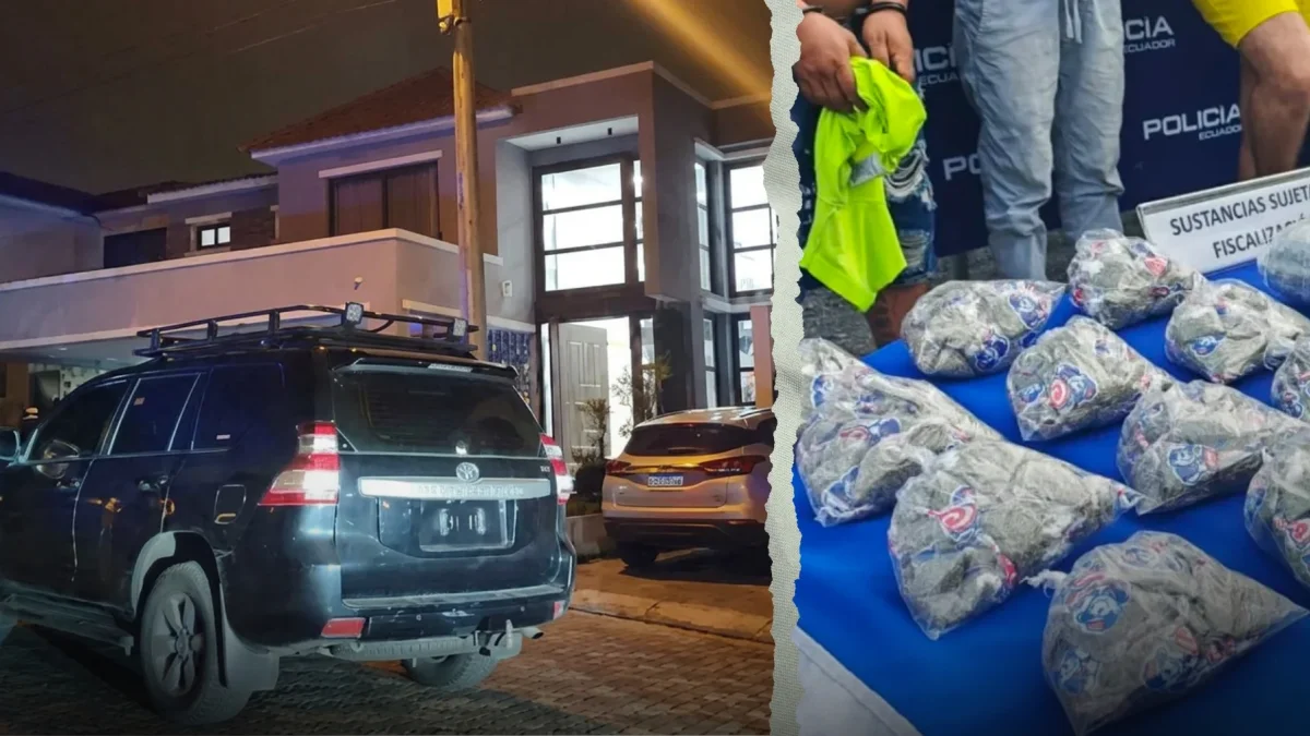 Pasaportes, celulares, cámaras y dinero en efectivo fueron encontrados durante la intervención policial en una residencia de vía a la costa.