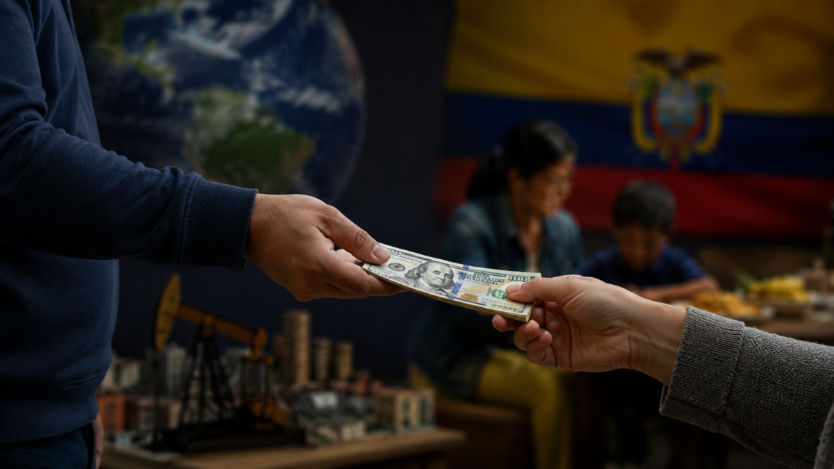 Las remesas enviadas por los ecuatorianos en el exterior se han convertido en un soporte clave para la economía nacional y los hogares.