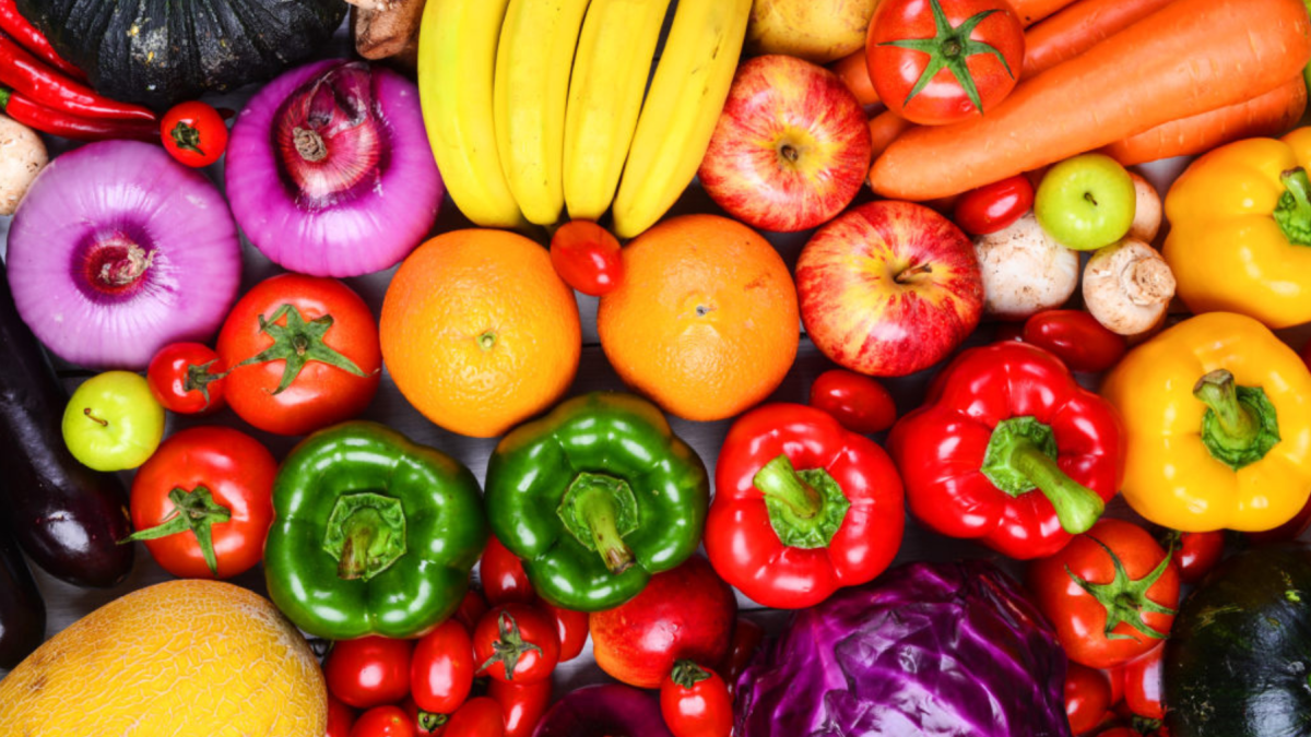 Frutas y verduras para la microbiota intestinal.