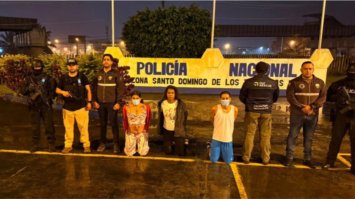 Policía detuvo a 4 hombres el 20 de agosto en Manabí por trata y explotación sexual de menores.