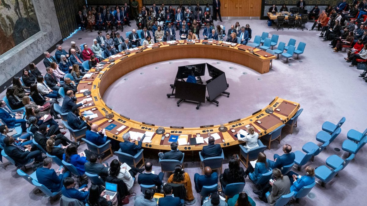 Una vista general del Consejo de Seguridad de la ONU, en Nueva York (NY, EE.UU.).