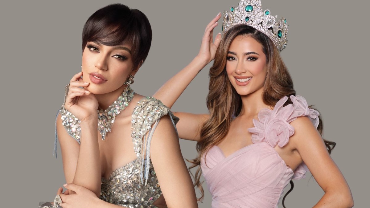 Samantha Quenedit entregó la corona de Miss Grand Ecuador a Shyare Andrade durante una transmisión de Los Hackers del Espectáculo.