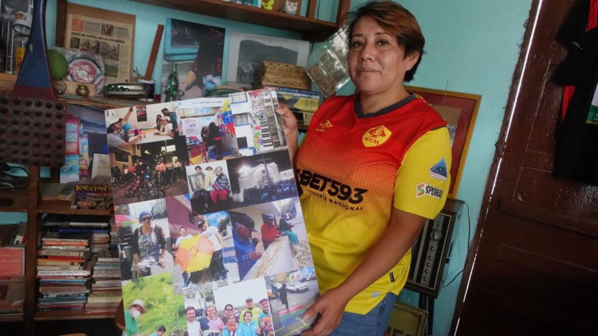 Guadalupe Panchi, vecina de La Comuna, recuerda que su mamá vendía espumilla, le encantaba ingresar a casas antiguas.