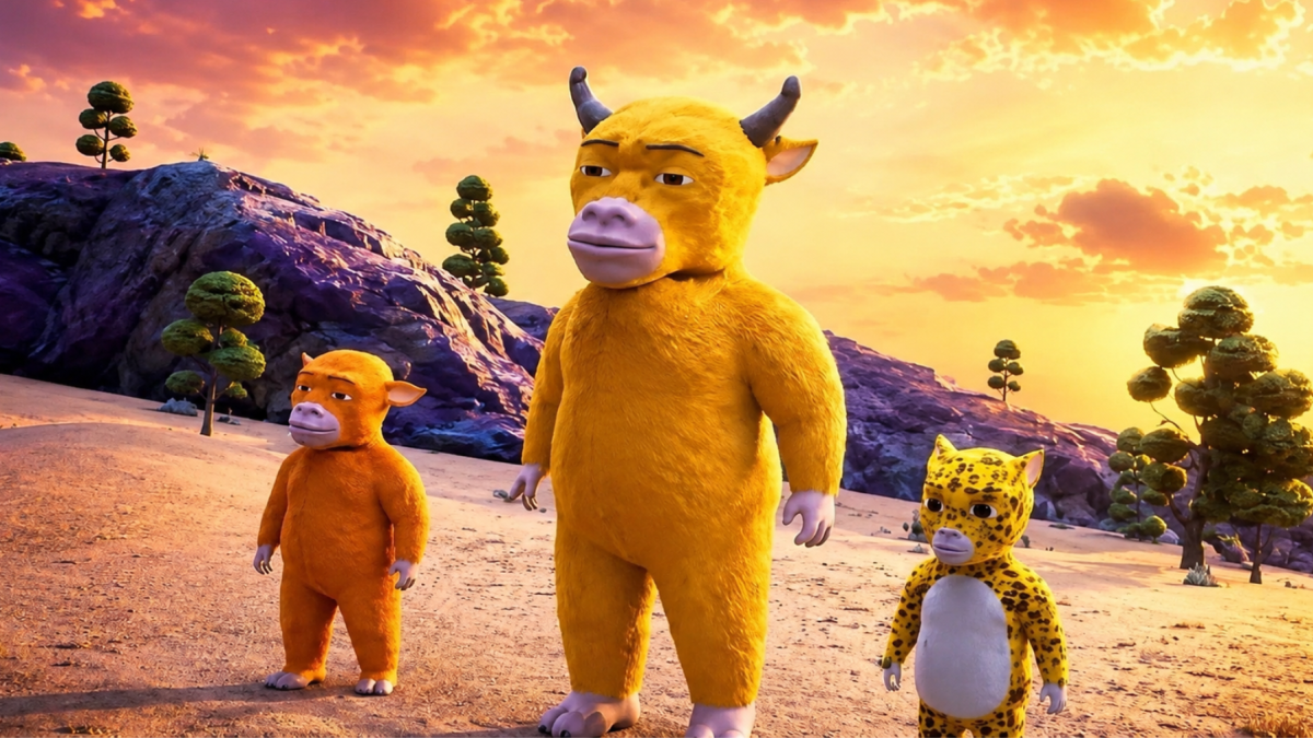 Personajes de Niu Lai, la película china de bajo presupuesto que pasó de recibir críticas por su calidad a convertirse en un inesperado éxito de taquilla.