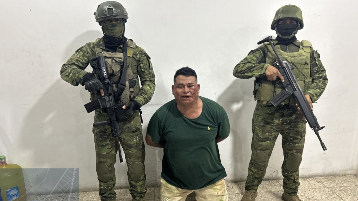 Alias Manaba fue capturado el 23 de agosto en Pueblo Viejo durante un operativo.