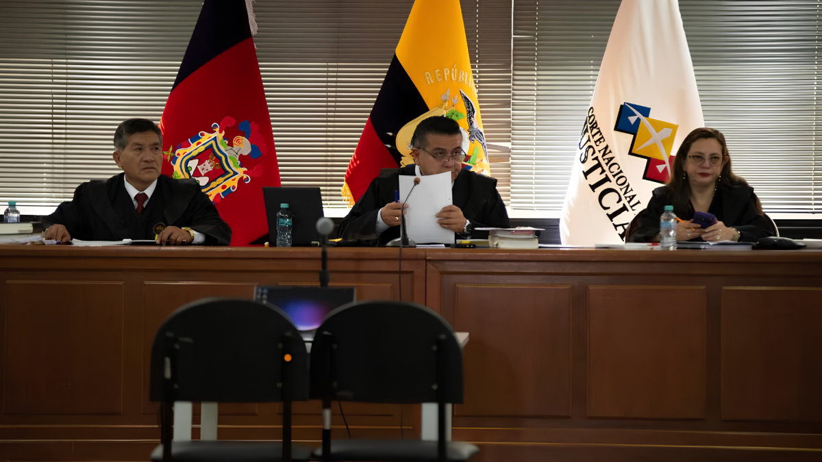 Referencial.Tribunal de la Corte Nacional durante la audiencia del caso Sinohydro.