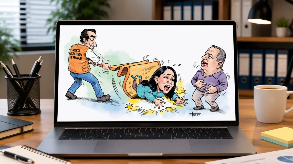 La precandidata del correísmo, Luisa González, fue descalificada dos días después de que el precandidato de ADN sea visto reunido con el presidente de la Junta Electoral de esa provincia.