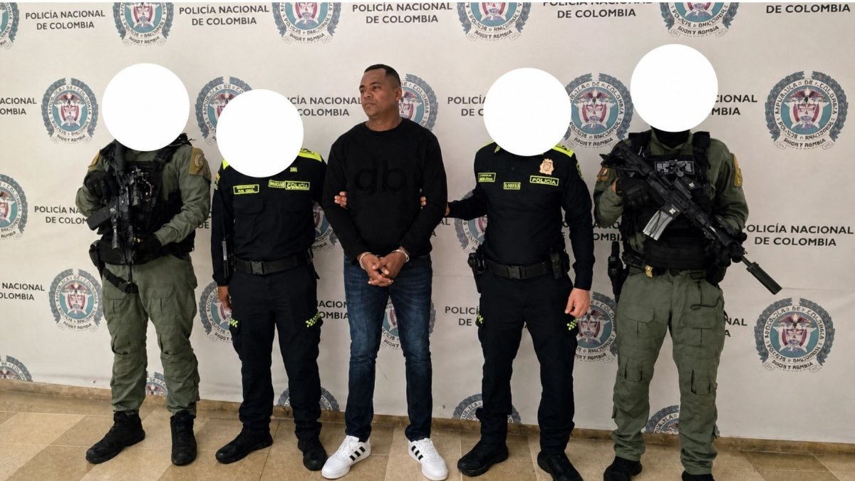Alias Colombia fue capturado en Armenia por coordinar delitos de Los Tiguerones.