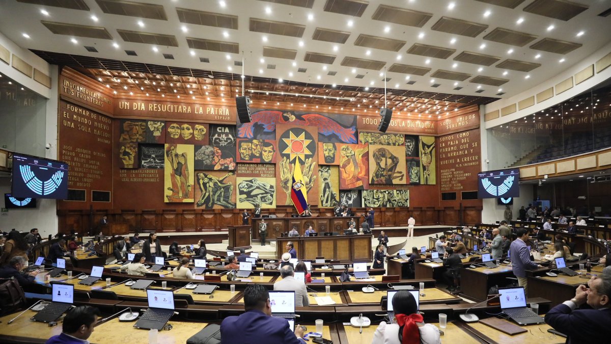 Sesión de la Asamblea Nacional este 27 de agosto.