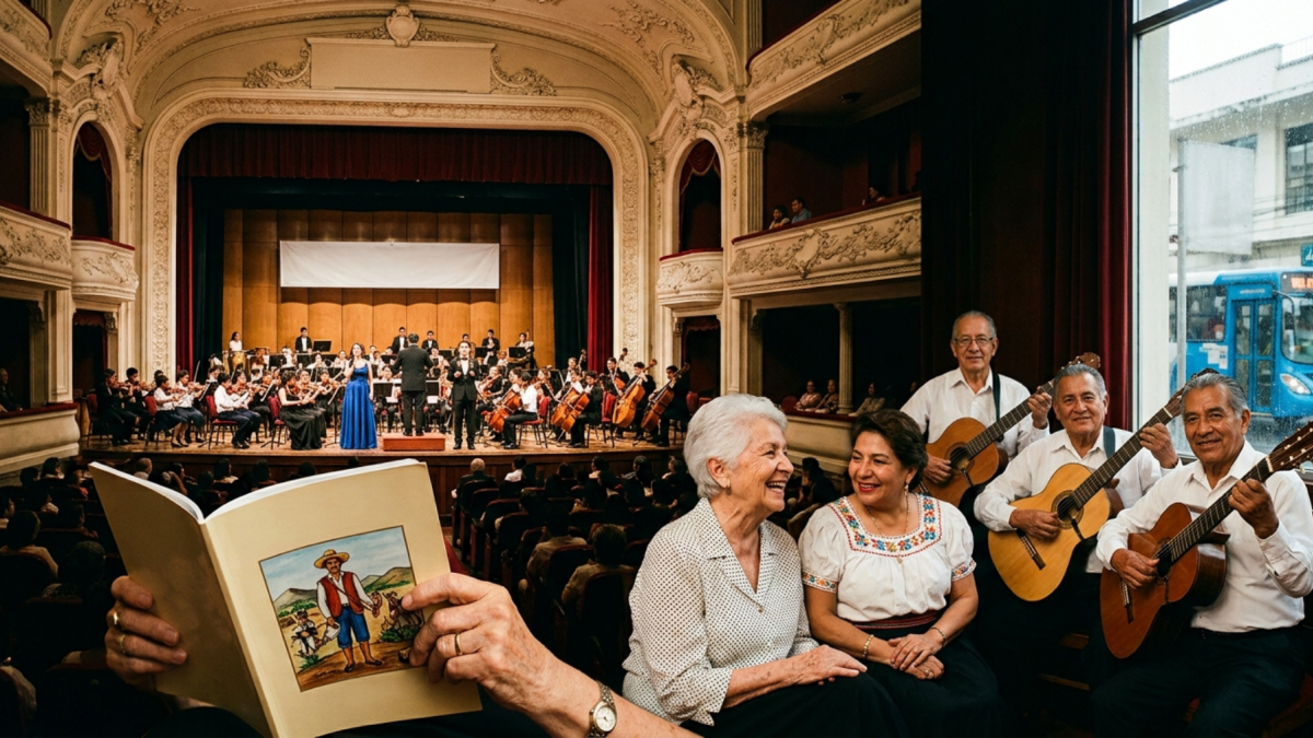Una noche dedicada al folclor ecuatoriano: el Concierto Sinfónico Guayaquil y músicos tradicionales rinden homenaje al repertorio de la provincia de Bolívar.