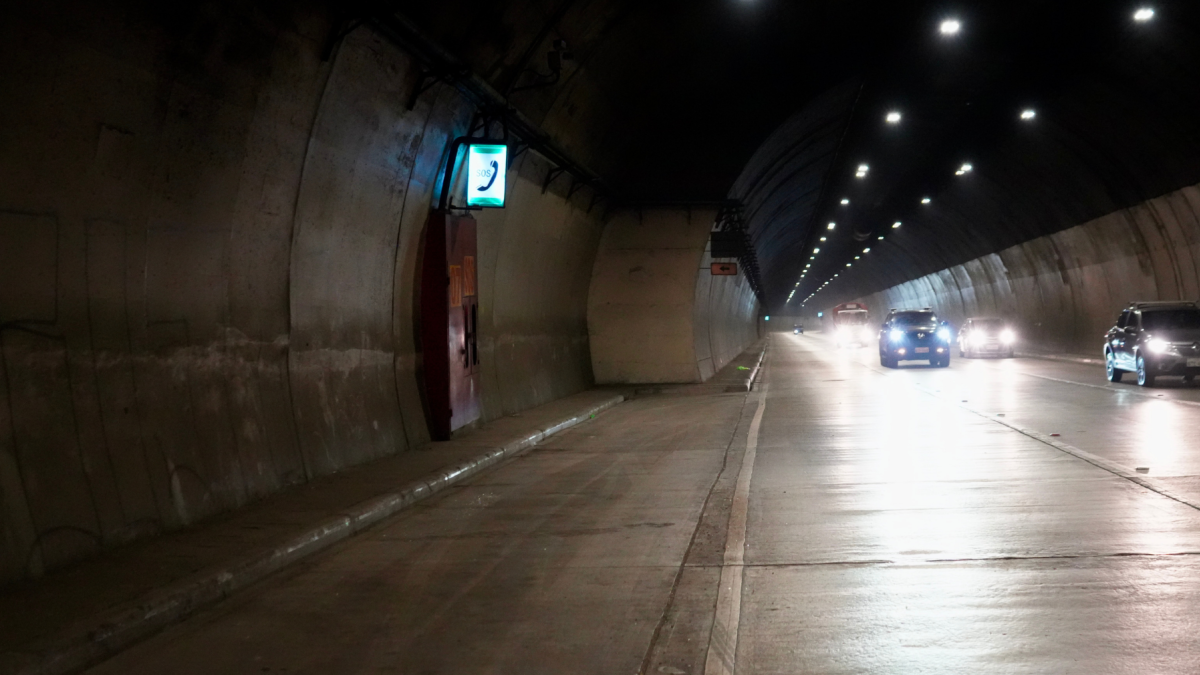 El túnel San Eduardo será cerrado temporalmente en septiembre por mantenimiento.