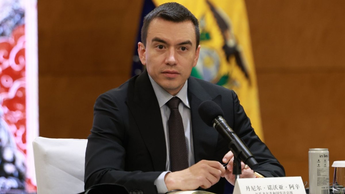 El presidente de la República del Ecuador, Daniel Noboa.
